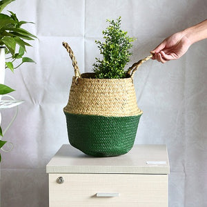 Green Sea grass basket